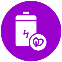 Vector Design Eco Battery Icon Style