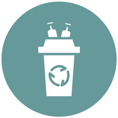 Vector Design Plastic Recycle Icon Style