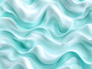 Obraz premium Calm water background with seamless waves in pastel blue tones