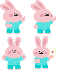 의료진 동물 캐릭터