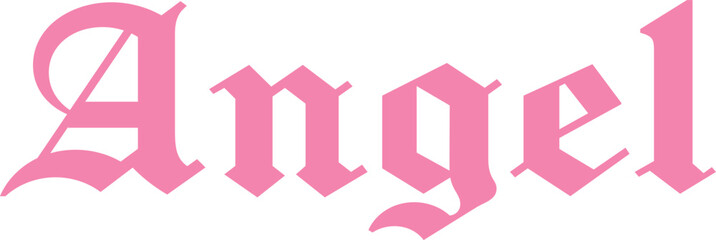 Angel Heaven mermaid old English slogan script medieval trending gothic cute fairy Graphic Tee t-shirt logo slogan graphic artwork typography tote badge emblem crest  © melissa