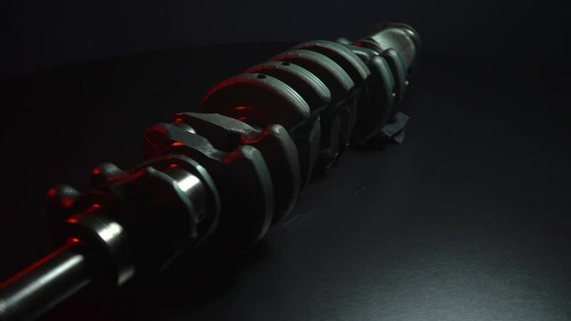 sports car engine repair new crankshaft for turbocharged six-cylinder in-line engine