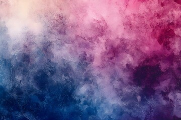 Obraz premium A Celestial Symphony of Hues Abstract Watercolor Painting in Vibrant Pink, Blue, and Purple Tones