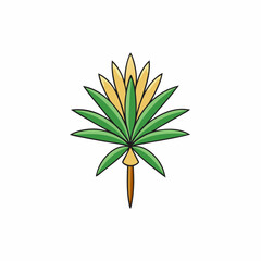 yucca flower isolated on white background