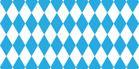 Bavarian Oktoberfest seamless pattern with blue and white rhombus Flag of Bavaria Oktoberfest blue, black, Pink, checkered background Wallpaper Vector old diamonds background with cracks and dustEPS10