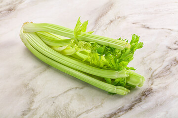 Vegan cuisine - raw celery stem