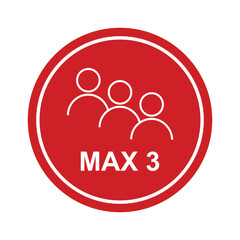 max 3 people sign