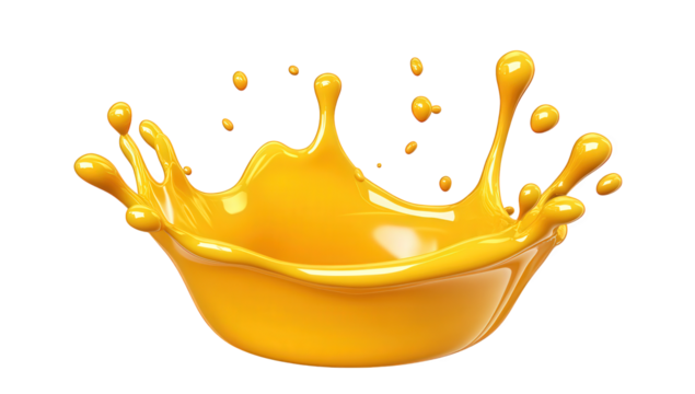 a vibrant splash of yellow liquid forms an artistic display showcasing fluid motion and color contrast ideal for creative projects or visual media