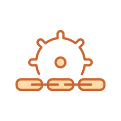 Supply Chain Management Vector Icon