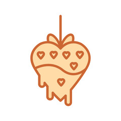 Chocolate fondue Vector Icon