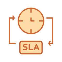 vector illustration of a clock