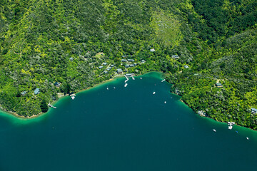 Torea Bay, Marlborough Sounds, South Island, New Zealand, Oceania.