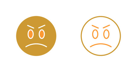 Angry Face Icon Design