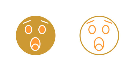 Astonished Face Icon Design