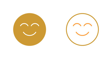 Smiling Face with Smiling Eyes Icon Design