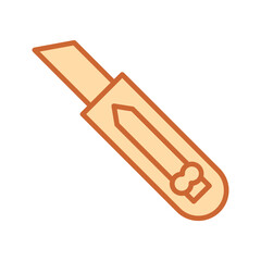 Utility knife Vector Icon