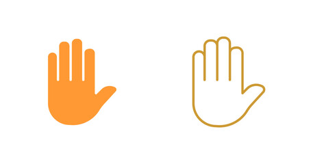 Raising Hands Icon Design