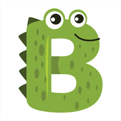 Crocodile Cartoon Alphabet