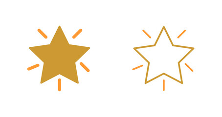 Glowing Star Icon Design