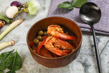 Thai Panang curry witn prawn