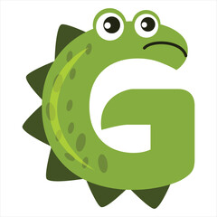 Crocodile Cartoon Alphabet