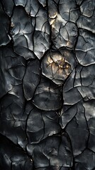 Macro shot of a cracked surface showcasing natural wear and unique textural elements
