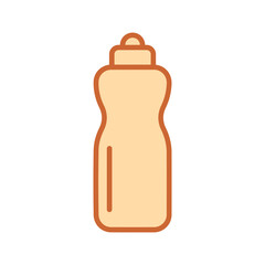 Fitness Smart Water Bottle Vector Icon