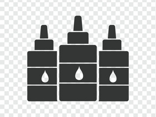 Liquid black Bottles Concept