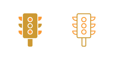 Vertical Traffic Light Icon Design