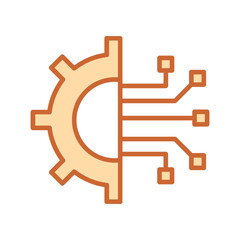 Deep Learning Vector Icon