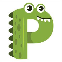 Crocodile Cartoon Alphabet