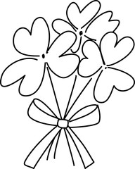 four leaf clover isolated