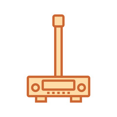 Bluetooth FM Transmitter Vector Icon