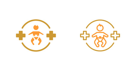Pediatric Care Icon Design