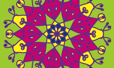 Beautiful and eye-catching background and fabric pattern design.