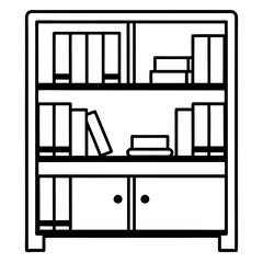 bookshelf with books