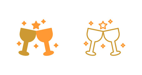 Wine Party Icon Design