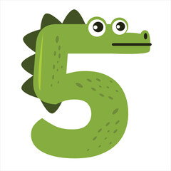 Crocodile Cartoon Alphabet