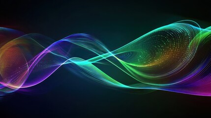 Obraz premium Abstract Colorful Wave Patterns