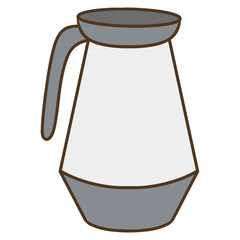 coffee pot vector illustration