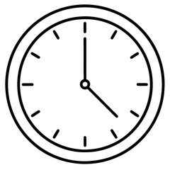 wall clock vector illustration