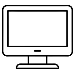 computer monitor with blank screen