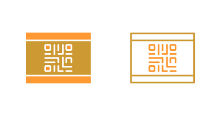 QR Code Business Card Icon Design