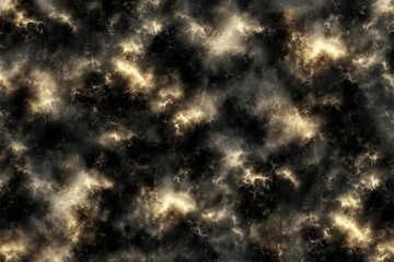 Fototapeta premium Abstract Dark Cloudy Texture with Golden Hues for Background or Artistic Use