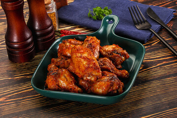 Hot and spicy Buffalo chicken wings