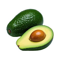 Avocado Fruit Image With Transparent Background, Generative AI