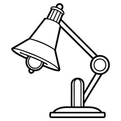 vector illustration of a lamp