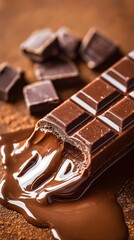 Decadent display of rich chocolate treats featuring various types of chocolate confections