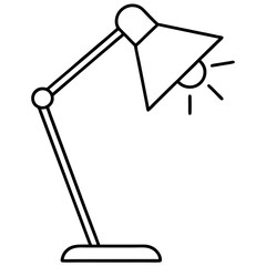 table lamp vector illustration
