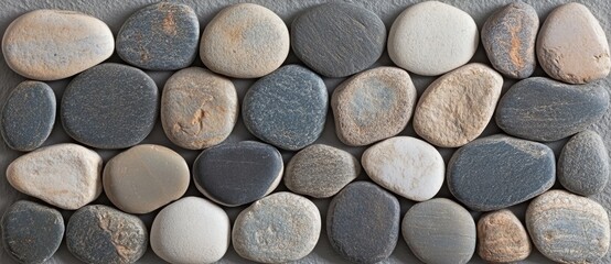 An ideal textured grey and white gravel block floor for garden or backyard use, with lots of empty space available for custom text or messages